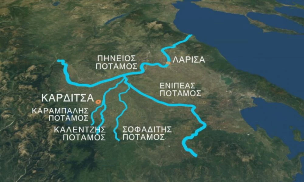 Ο χάρτης της Θεσσαλίας άλλαξε μετά την επέλαση της κακοκαιρίας Daniel